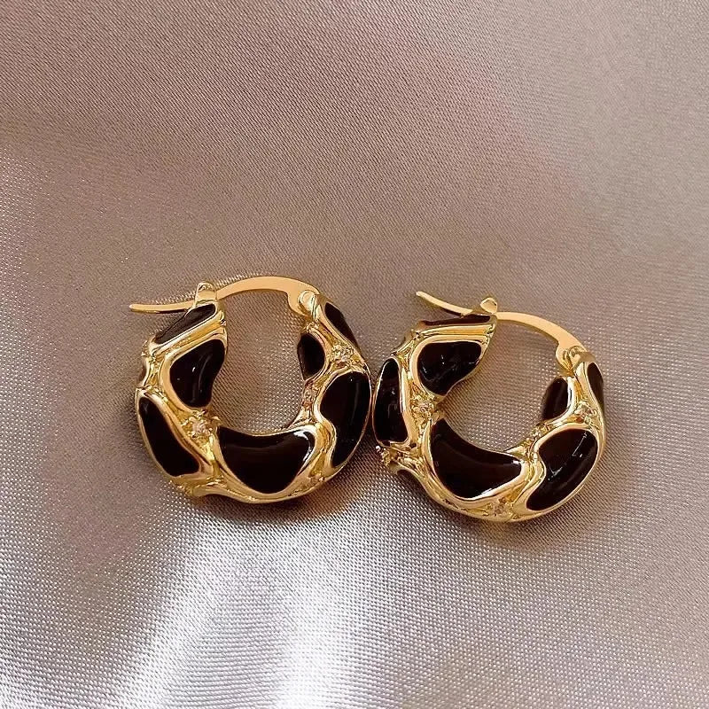 Vintage Gold Hoop Earrings