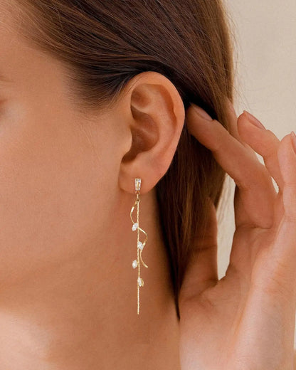 Golden Rain Earrings