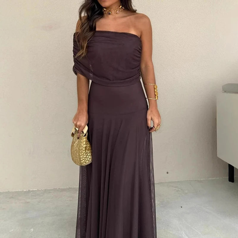 Vestido Encanto Café