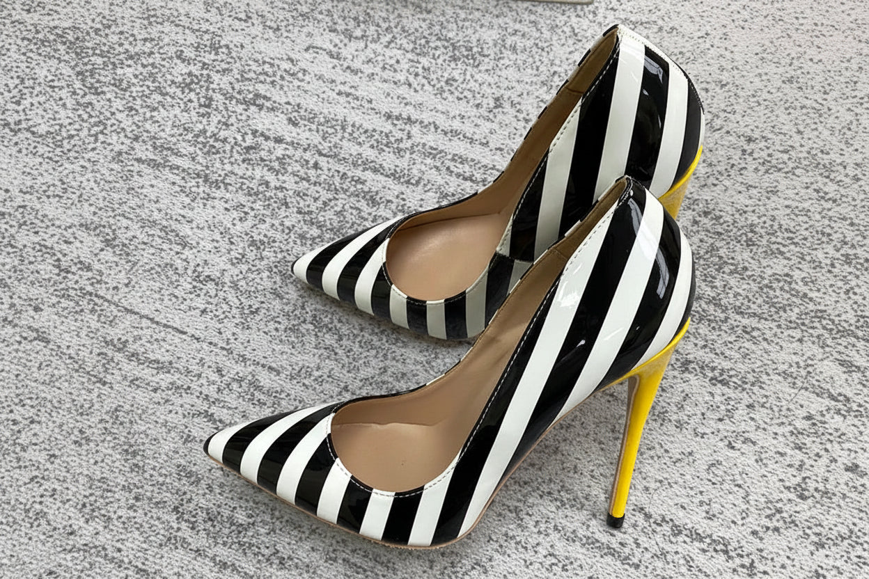 Chic Contrast Heels