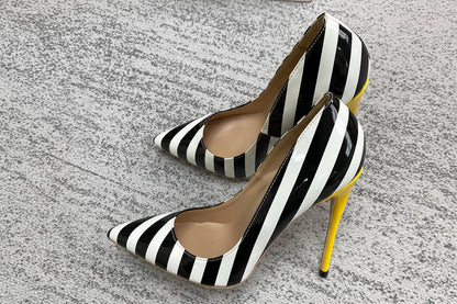 Chic Contrast Heels