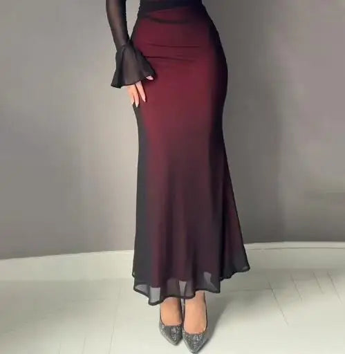Vestido Sirena Vino Glam
