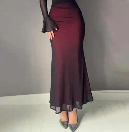 Vestido Sirena Vino Glam