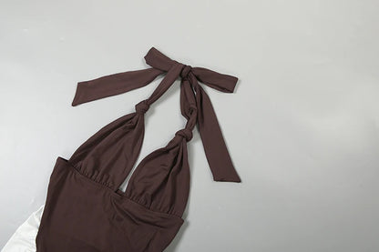 Vestido Lujo Contrastado