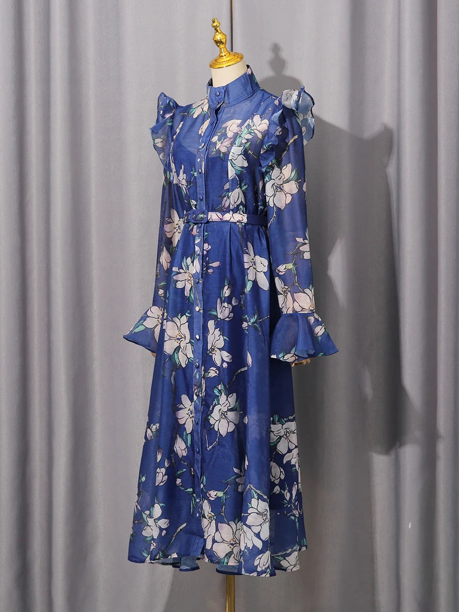 Vestido Magnolia Azul