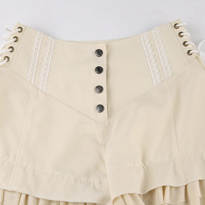 Shorts de Volantes en Capas