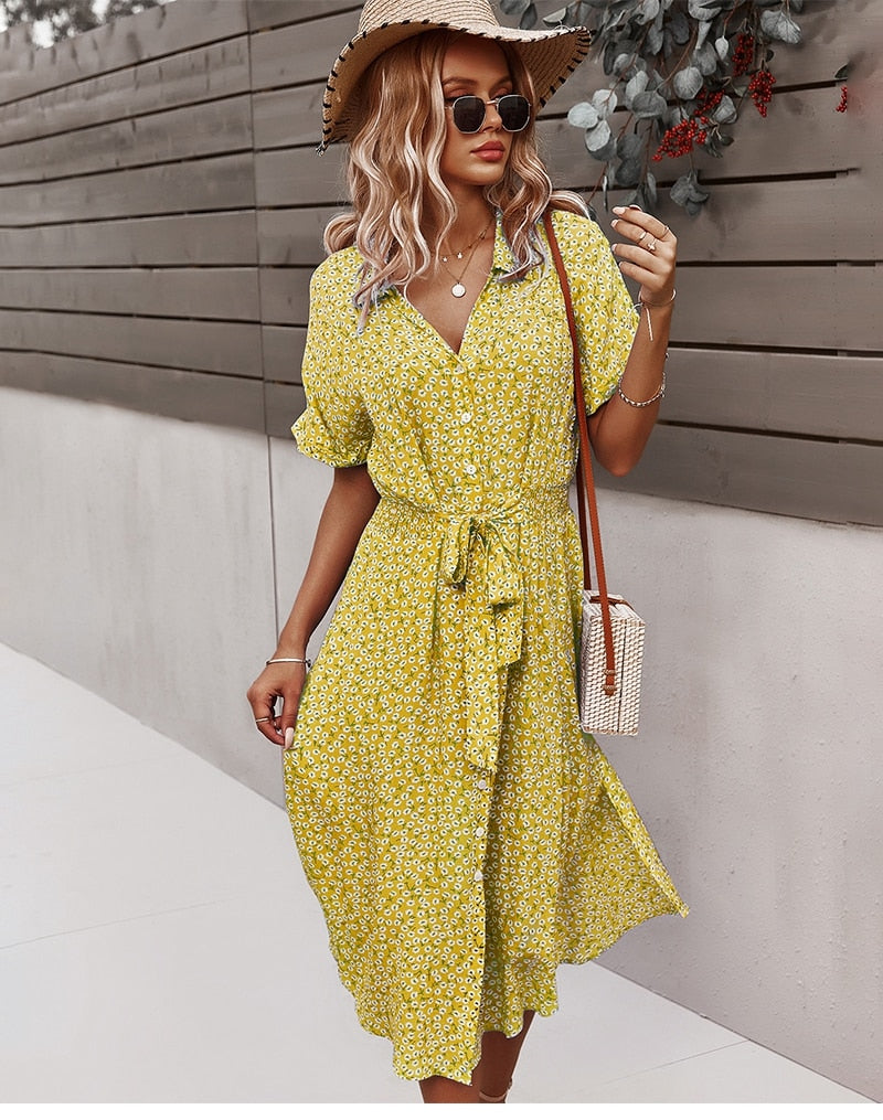 Boho Ibiza | Monica Mini Vestido Floral