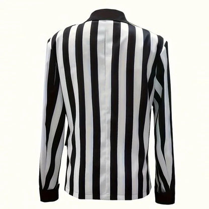 Striped Elegance Blazer