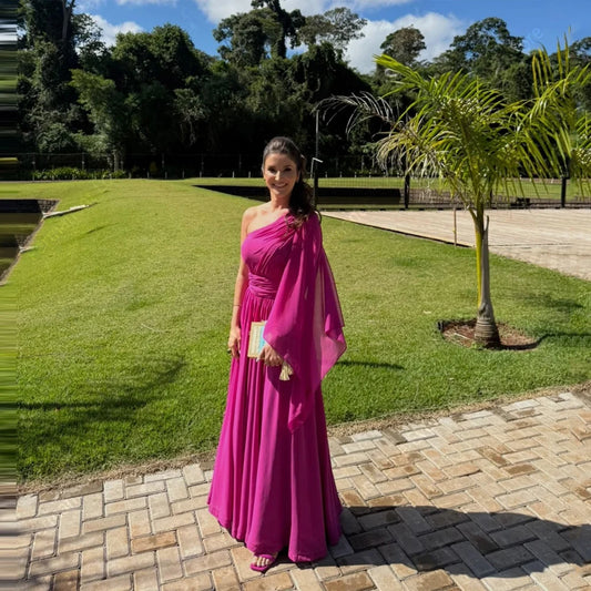 Vestido Magenta Elegancia