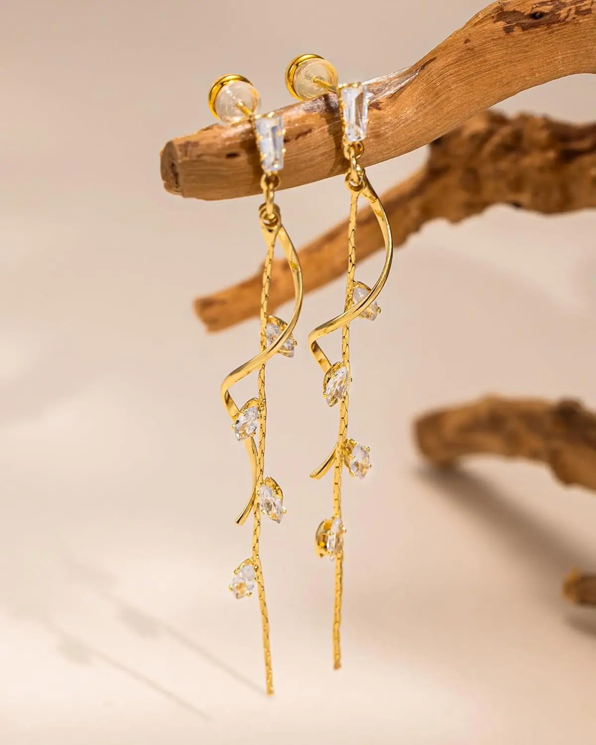 Golden Rain Earrings