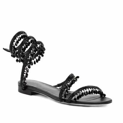 Sandalias de lujo con borlas