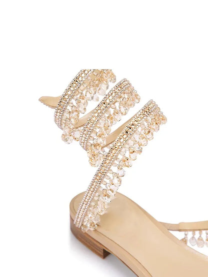 Sandalias de lujo con borlas