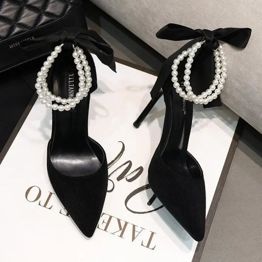 Tacones Perla Noir
