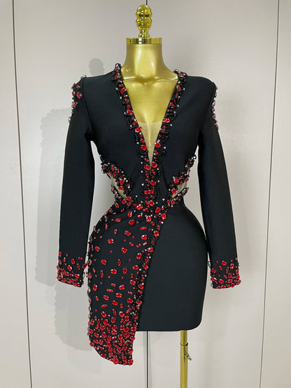 Vestido Rubí Nocturno