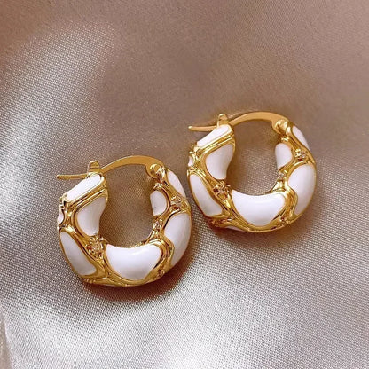 Vintage Gold Hoop Earrings