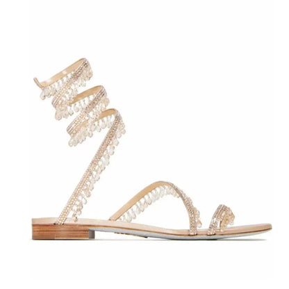 Sandalias de lujo con borlas