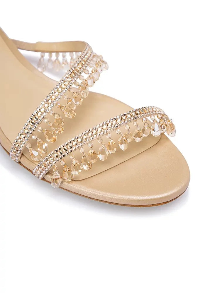 Sandalias de lujo con borlas