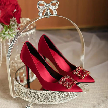 Zapatos Lujo de Seda