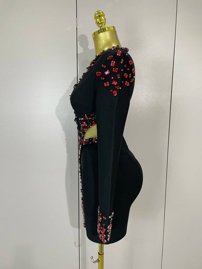 Vestido Rubí Nocturno