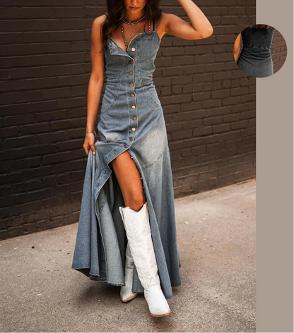 Vestido Denim Retro
