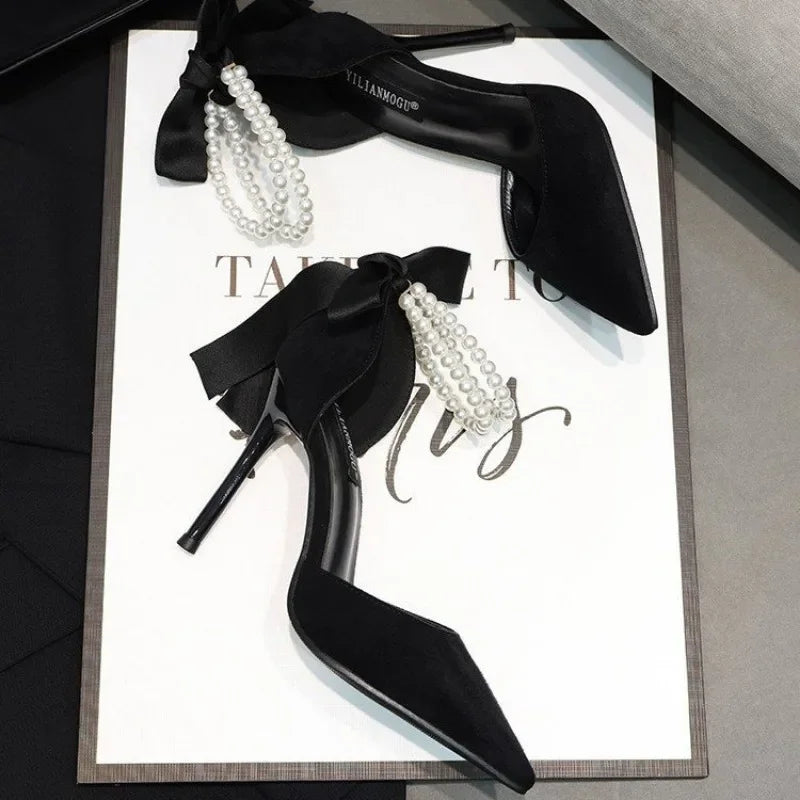Tacones Perla Noir