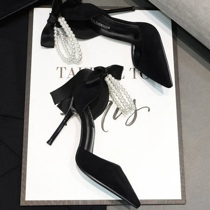 Tacones Perla Noir