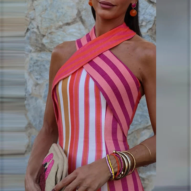 Vestido Cóctel Tropical