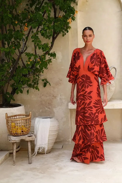 Vestido Flor de Fuego