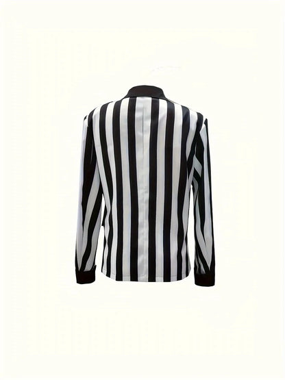 Striped Elegance Blazer