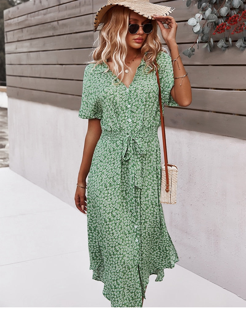 Boho Ibiza | Monica Mini Vestido Floral