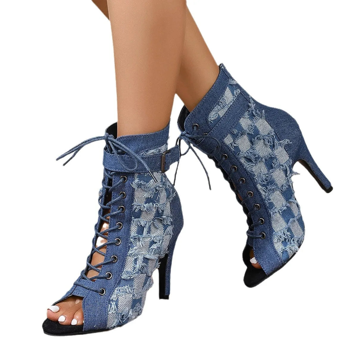 Tacones Denim Chic