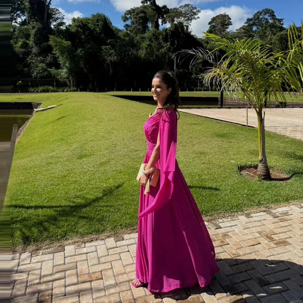 Vestido Magenta Elegancia