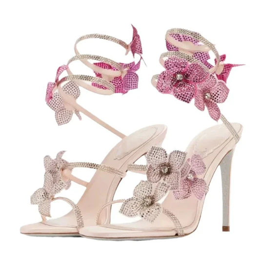 Sandalias Glamour Floral