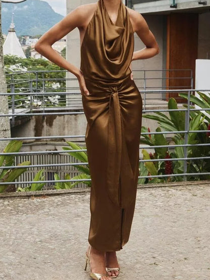 Vestido Elegancia Dorada