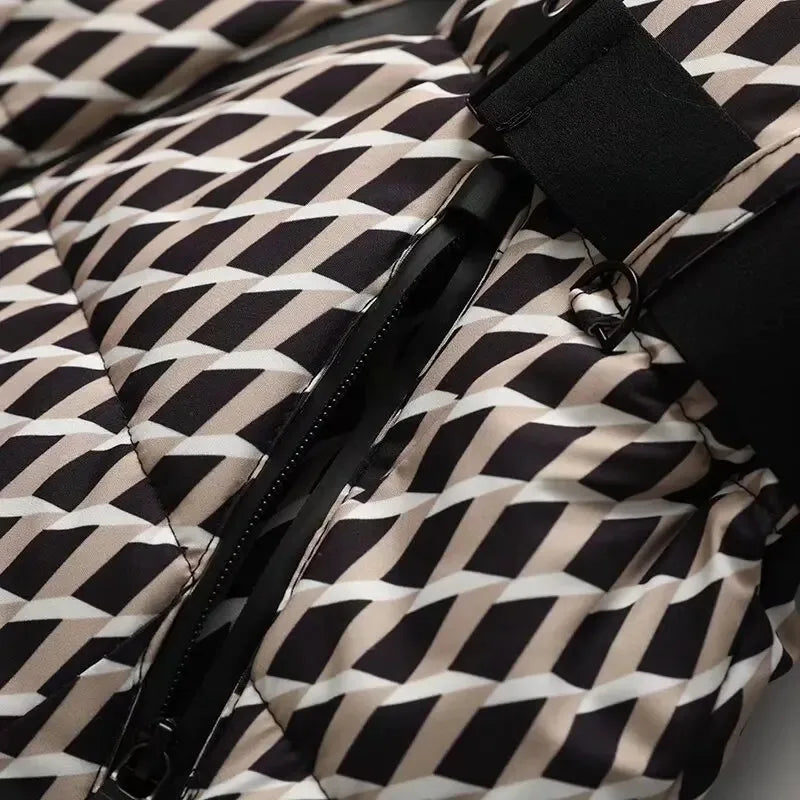 Chaqueta Geométrica Warm