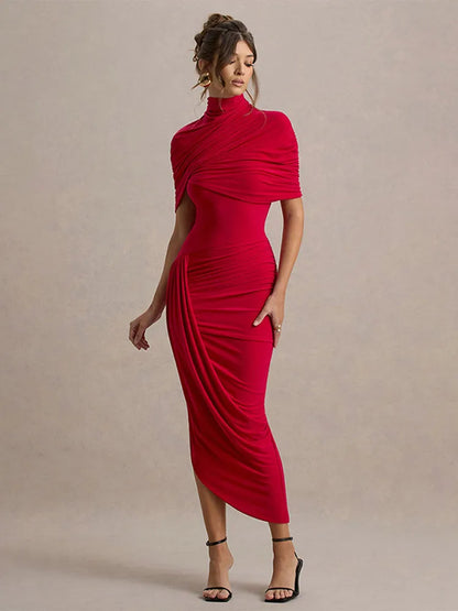 Vestido Rubí Sofisticado