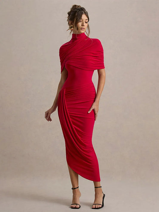 Vestido Rubí Sofisticado