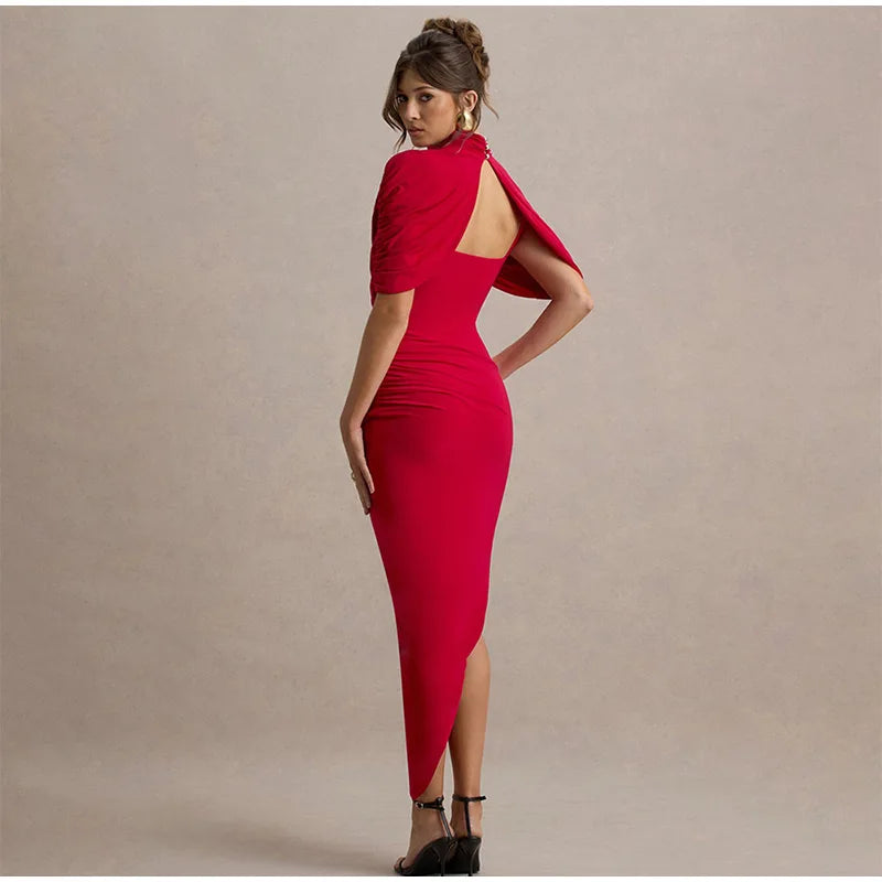 Vestido Rubí Sofisticado