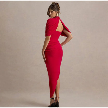 Vestido Rubí Sofisticado