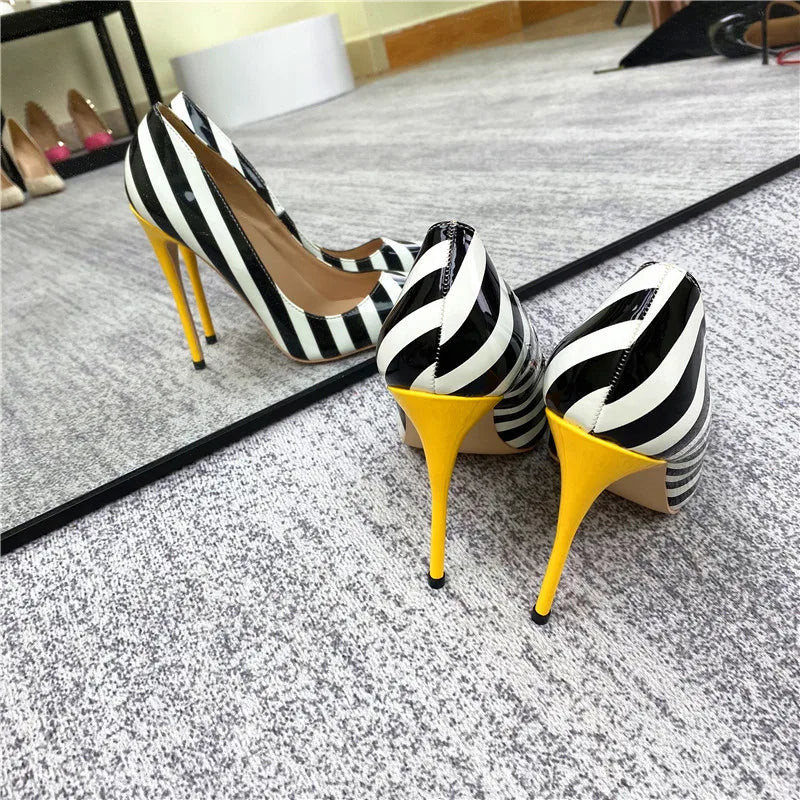 Chic Contrast Heels