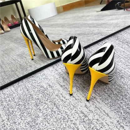 Chic Contrast Heels