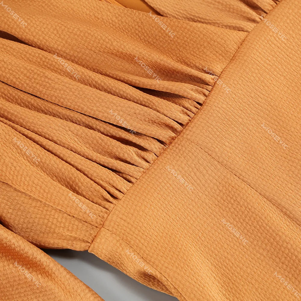 Vestido Aurora Dorada