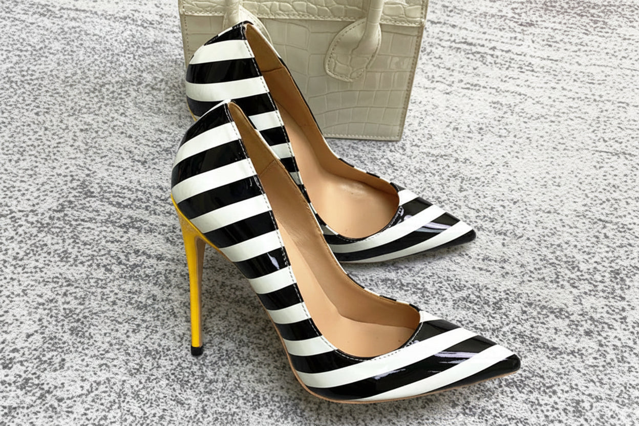 Chic Contrast Heels