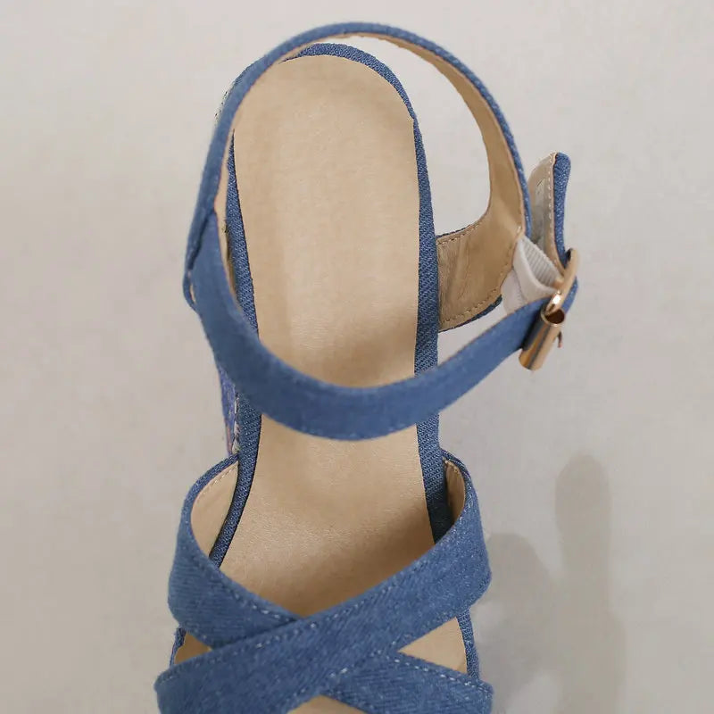 Sandalias Estilo Mezclilla