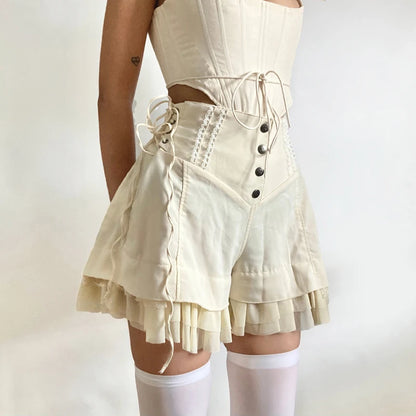 Shorts de Volantes en Capas
