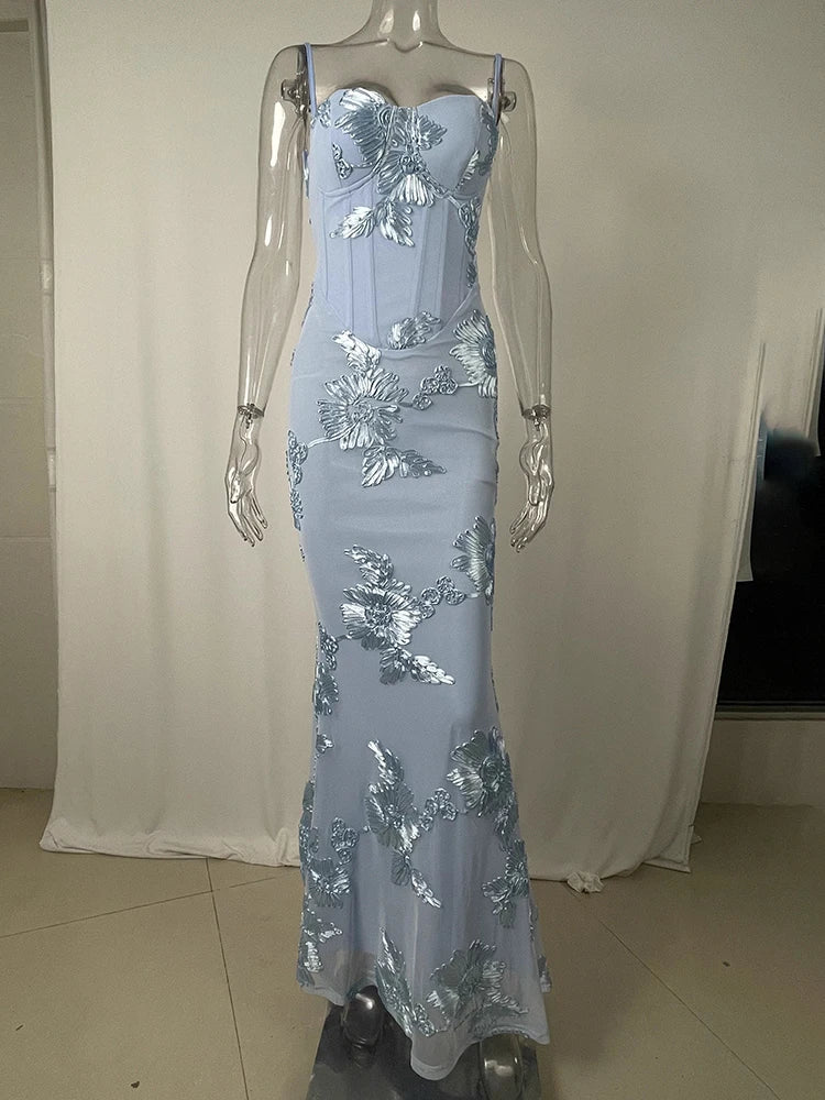 Vestido Elegancia Celeste