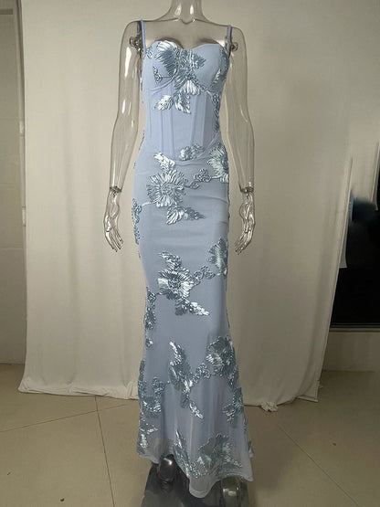 Vestido Elegancia Celeste