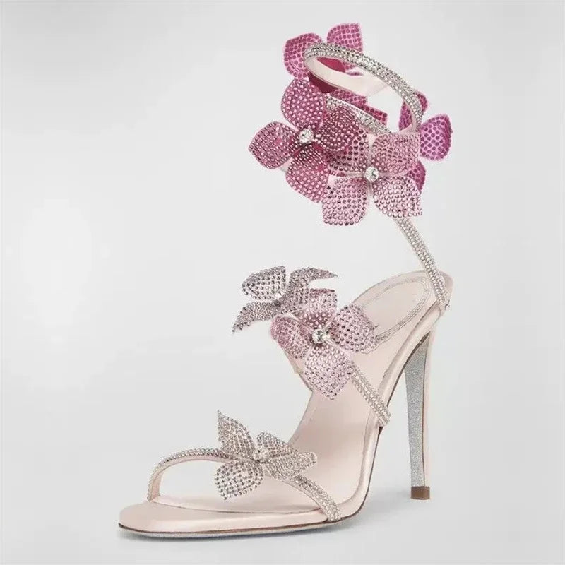 Sandalias Glamour Floral