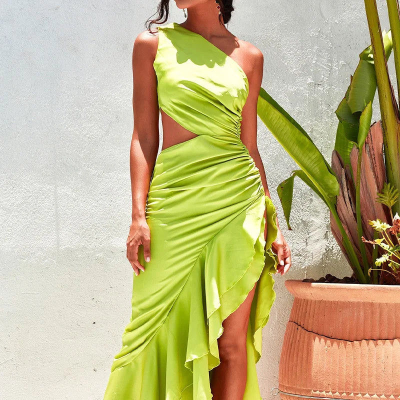 Vestido Verde Destello