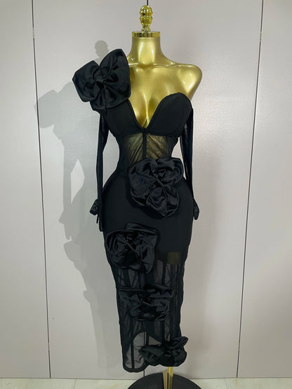 Vestido Rosa Nocturna